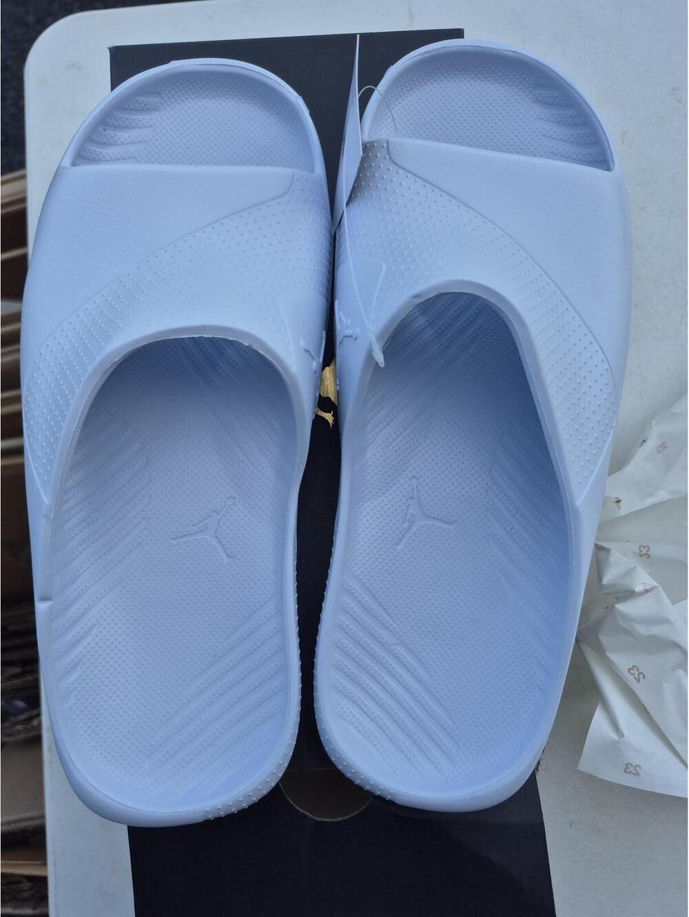 Jordan Post Slide Sandals White Size 9